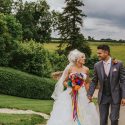 A DIY bright colourful wedding at The Granary At Fawsley | Paula & Stephen